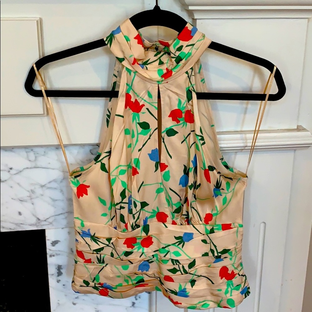 C/MEO Collective Apricot Floral Top